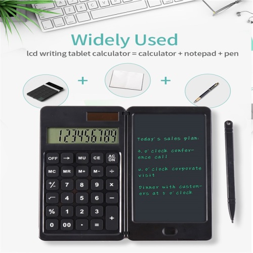 Portable Calculator with E Writing Pad