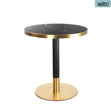 2021 titanium gold brushed marble side table