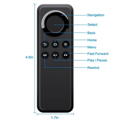 Universal CV98LM Replacement TV Remote Control - Compatible with Amazon Fire Stick