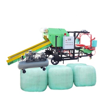 Commercial Round Hay Bale Packing Machine - Straw Fodder Wrapper & Silage Baler