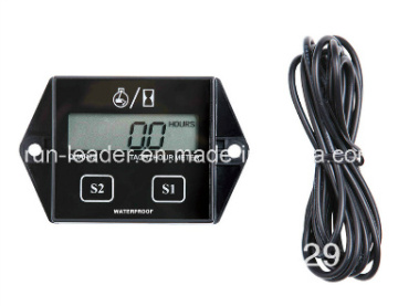 Waterproof Resettable LCD Hour Meter for Yacht Marine Outboard Motor
