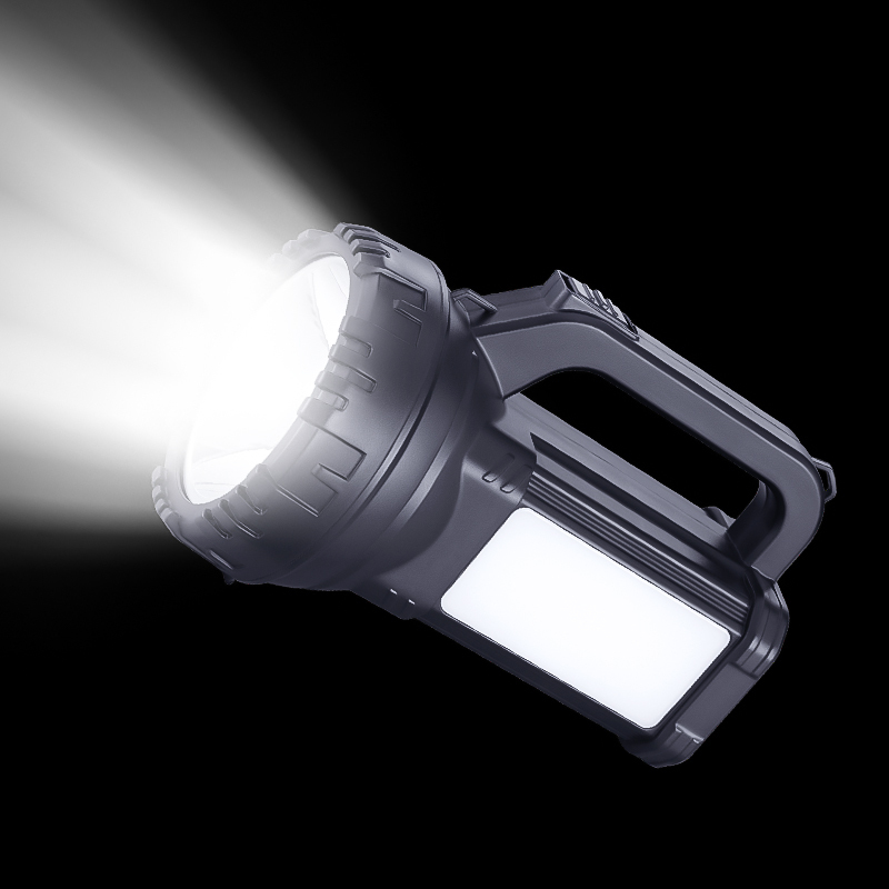 Rechargeable LED Searchlight with Side Emergency Light