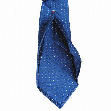 Seven Fold Necktie with Silk Woven Fabric, Handmade, High-quality, Double Keep