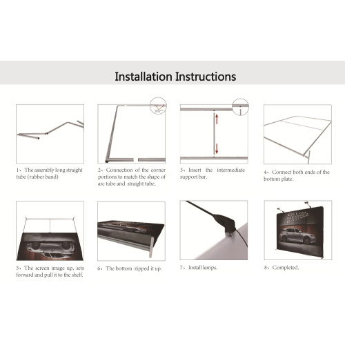 straight foldable trade show exhibition