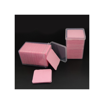 Non-Woven Nail Fabric Box Cleaning Makeup Cleansing Pad Wipes Nozzle Lash Cotton