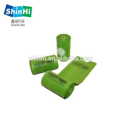Biodegradable Poop Bags with BPI TUV  ASTMD6400