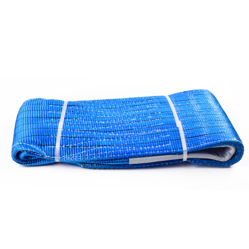 8 Ton 7M Or OEM Length 240MM Width Synthetic Eye And Eye 7T Webbing Lifting Belt Sling Blue Color Safety Factor 8:1 7:1 6:1