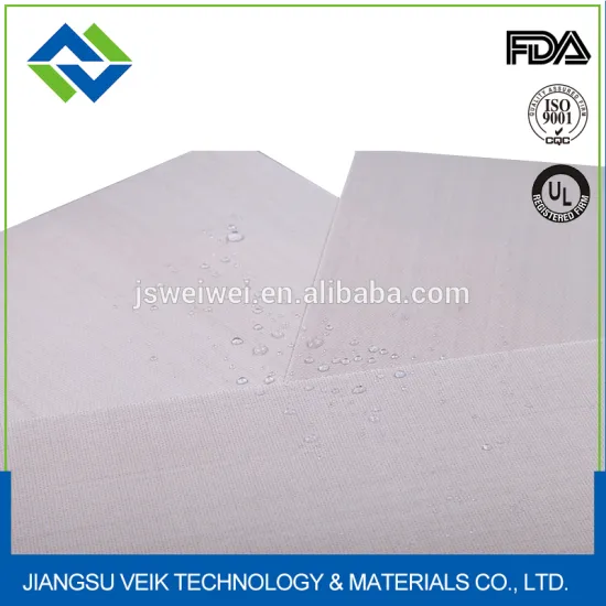 White PTFE fiberglass fabrics
