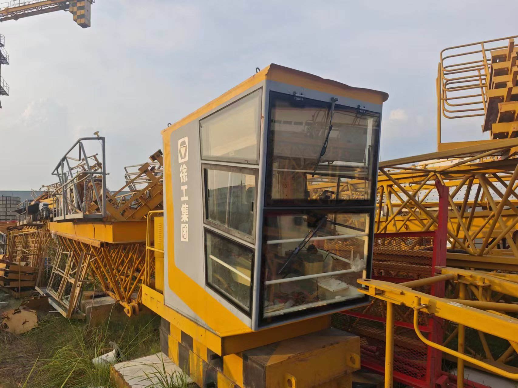 xcmg-used-tower-crane-foundation-view