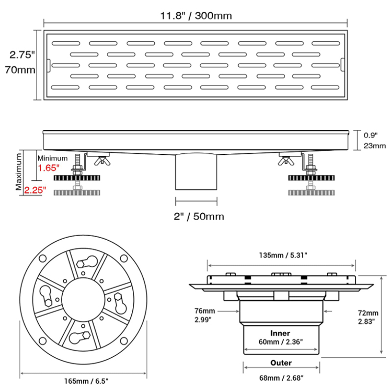 Linear Shower Drains