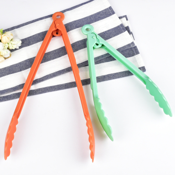 Mint Green Nylon Food Locking Tongs Plastic Sugar Tongs
