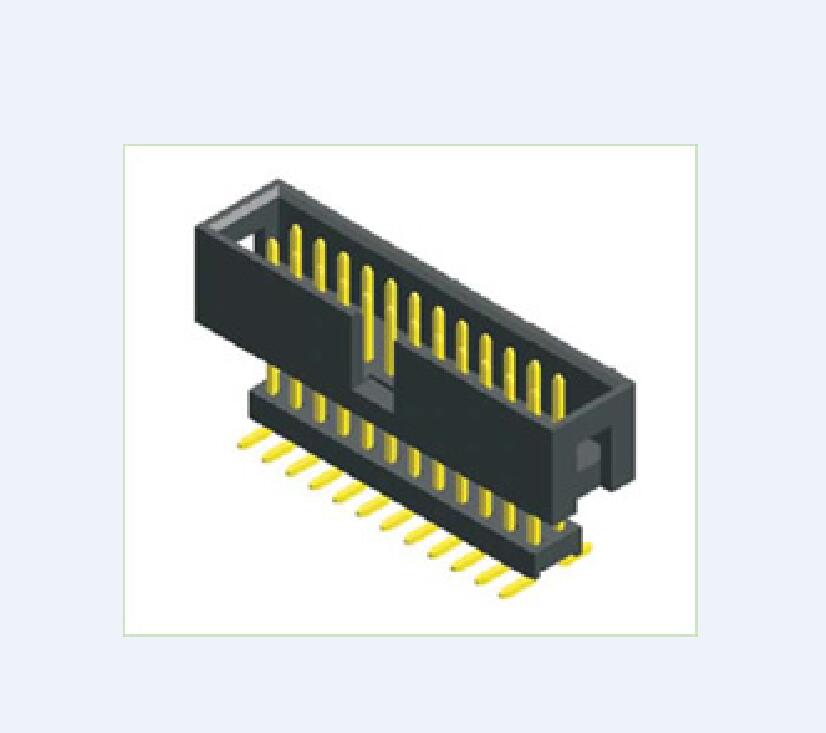 0,100 &quot;(2,54 mm) Διπλή σειρά κιβωτίων κεφαλής Straight SMD Προσθήκη κατοικίας