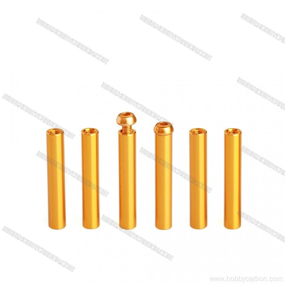 Round threaded M3 customized aluminum standoffs