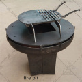 Rusty Corten Steel Metal Fire Pit