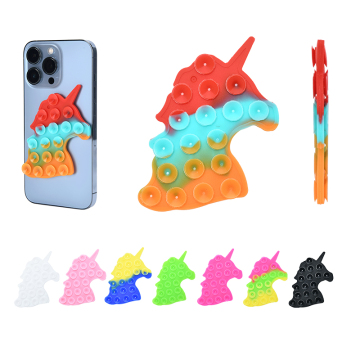 Factory Direct Unicorn Shape Silicone Suction Phone Mount Stand