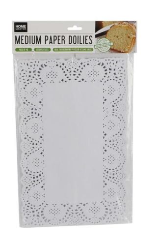 48st Medium Paper Doilies diverse storlekar