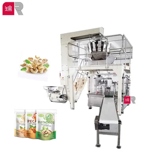 R8-200 Fully Automatic Rotary Stand Up Pouch Filling Packing Machine for Tea and Coffee Powders