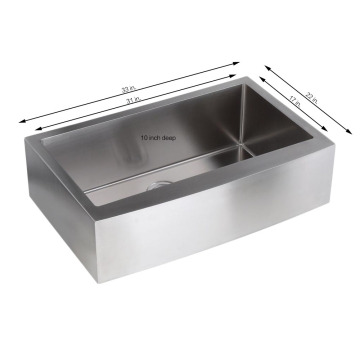 Dasen DS8355 Large Single Sink - Custom Designed Stainless Steel Kitchen Sink