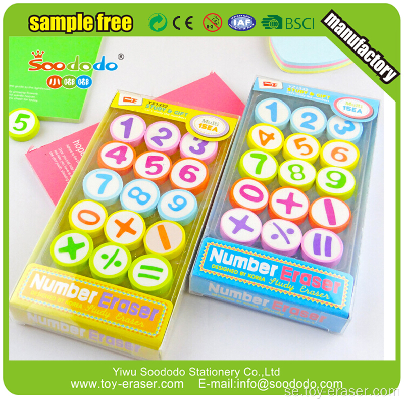 Hotsale promotion billigt anpassade mjukt gummi Eraser för barn