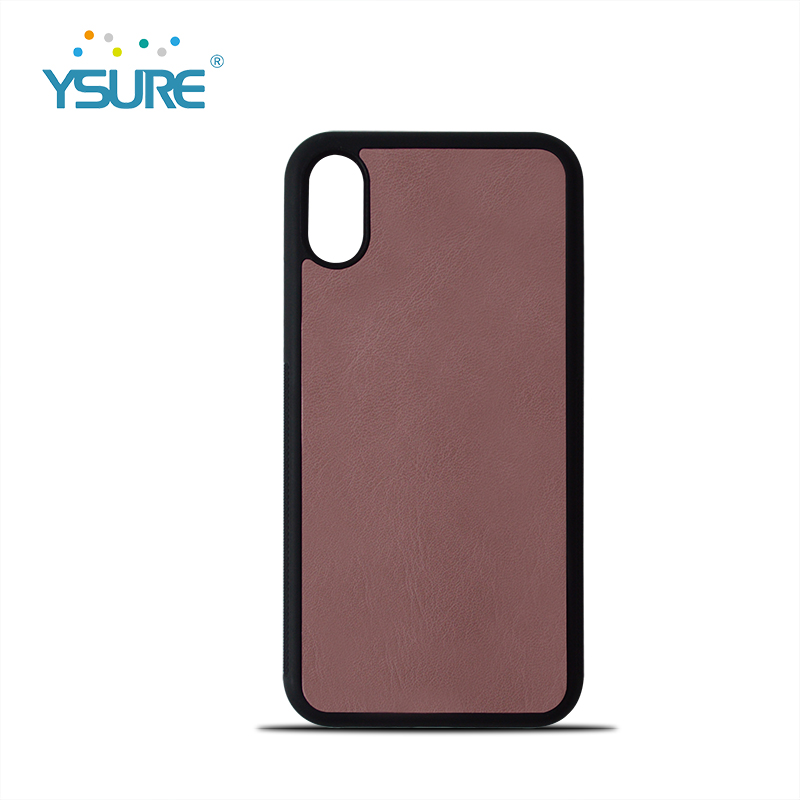 Capa de couro de celular de luxo para Iphone X