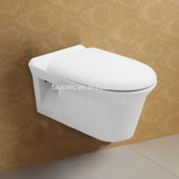 Oval Shaped Wall Mounted Bathroom Water Closet