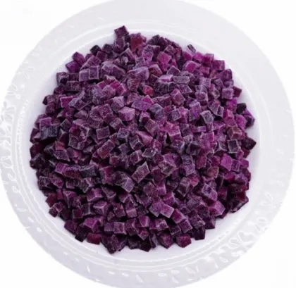SUPER QUALITY IQF DICED PURPLE POTATO