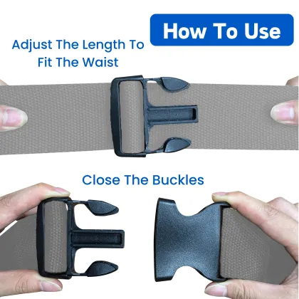 Senior Gray Quick Release Buckle Gait Belt