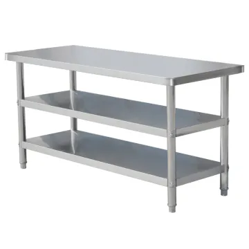 Triple Layer 304 Stainless Steel Workbench for Commercial Kitchens and Restaurants