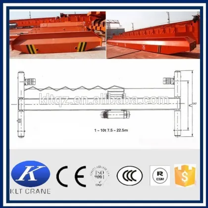 electric 10 ton one beam bridge crane