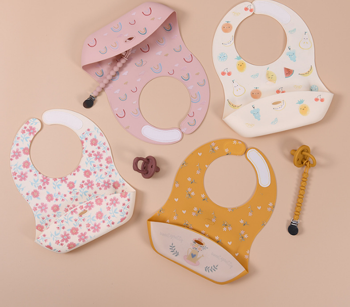 Full Printed Silicone Baby Bibs