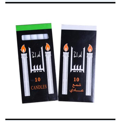 Lilin lilin 10 pcs dalam satu kotak hitam