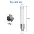 Antena de fibra de vidro de banda ultralarga 600-6000 MHz