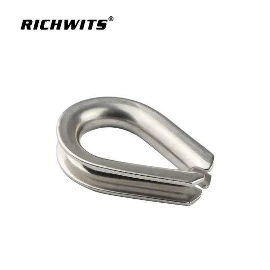Heavy Duty Stainless Rigging Hardware European Type Cable Thimble Wire Rope Thimble