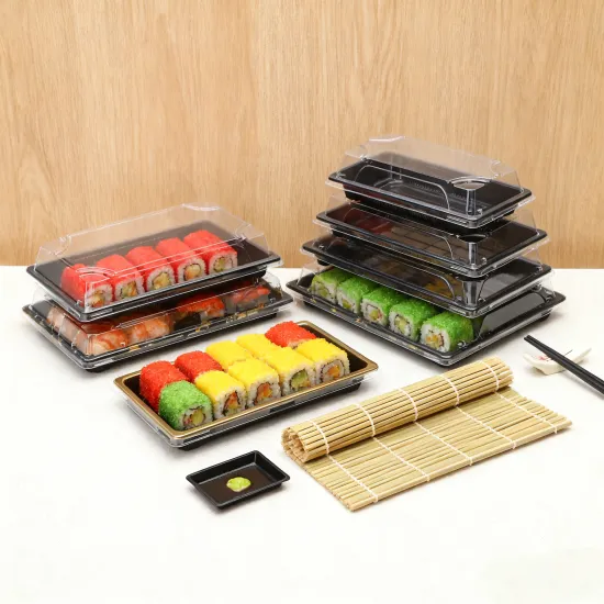 Japanese Stackable Takeout Food Sushi Tray