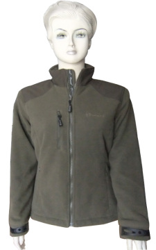 Warm winter fleece jacket for outdoor sporting
