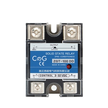 Relés de estado sólido SSR 60a, 80a y 100a: control de CC para aplicaciones de disipador de calor con rango de voltaje 3-32VDC a 5-220VDC