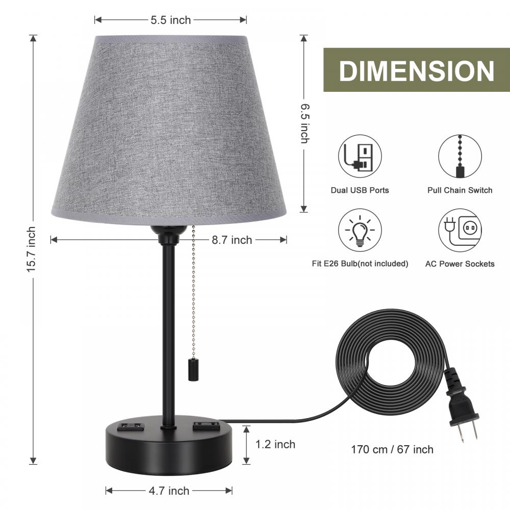 Bedside Table Lamp