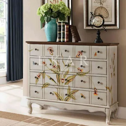 Vintage Home Furniture Bedroom Chest Jewelry Storage Cabinet Wooden Storage Cabinet