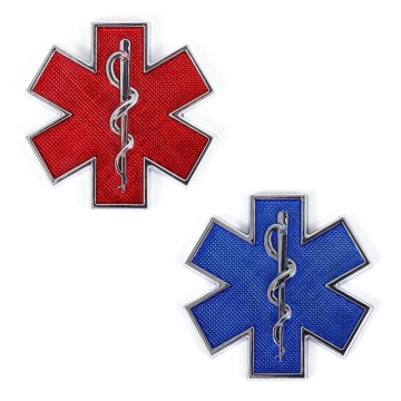 Blue Emergency Ambulance Sticker for Car Personalization
