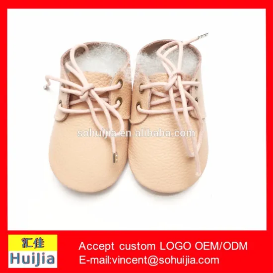 Dubai wholesale market best selling products pink cow leather baby shoes with lace baby oxford shoes for boys and girls