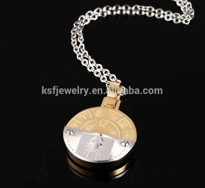 KSF Stainless Steel Cancer Zodiac Pendant Jewellry Pendant Necklaces Wholesale Price