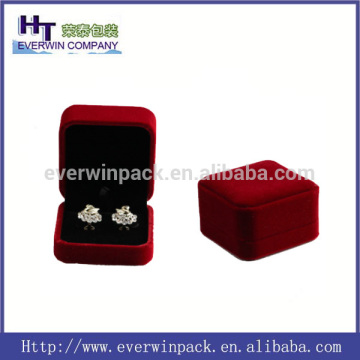 hot sale red earring velvet box for storage