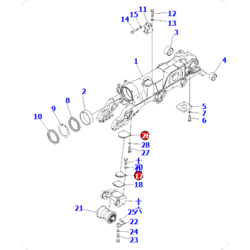 Bulldozer D375A-5 Gasket 198-30-56132