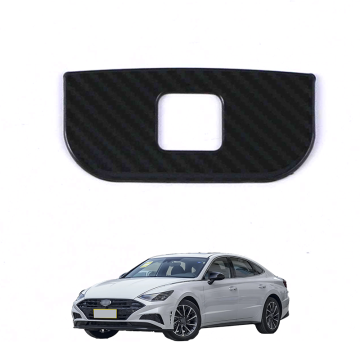 OEM Car Carbon Fiber Stainless Steel Interior Accessories for Hyundai Sonata Rear USB Panel Trim Cover