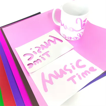 Multicolor Adhesive Craft Vinyl Sticker for Cricut