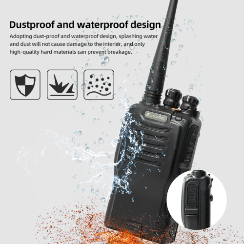 ECOME ET-558 Professional Rugged Water Proof Security Radio Walkie Talkie