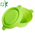 Silicone Filter Kitchenware Basket untuk Makanan Lipat