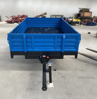 Farm Tractor Trailer Hydraulic Single Axle Vehicle Transportation