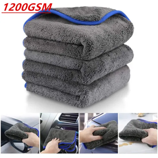 1200GSM 40x40CM Car Wash Microfiber Towel Car Cleaning Drying Cloth Car Care Cloth Detailing Car Wash Accessories