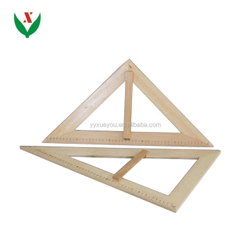 Geometric Wooden Set Square for School Classroom Teaching Aids